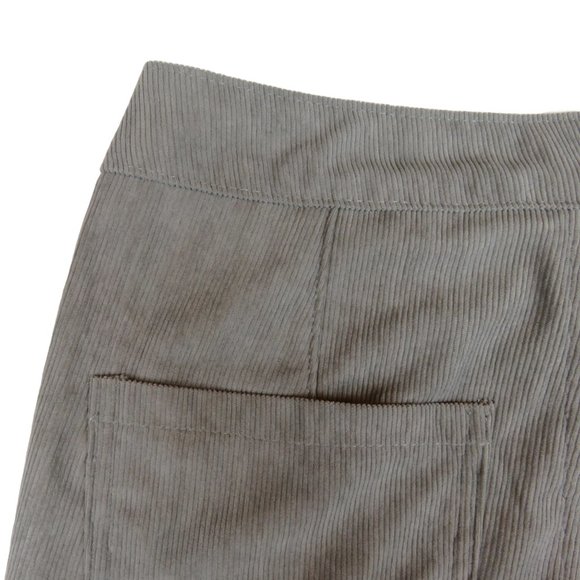 Vintage 70's Corduroy Bell Bottoms - Wide Leg Cords - Retro Concrete Gray - NEW - Picture 6 of 11